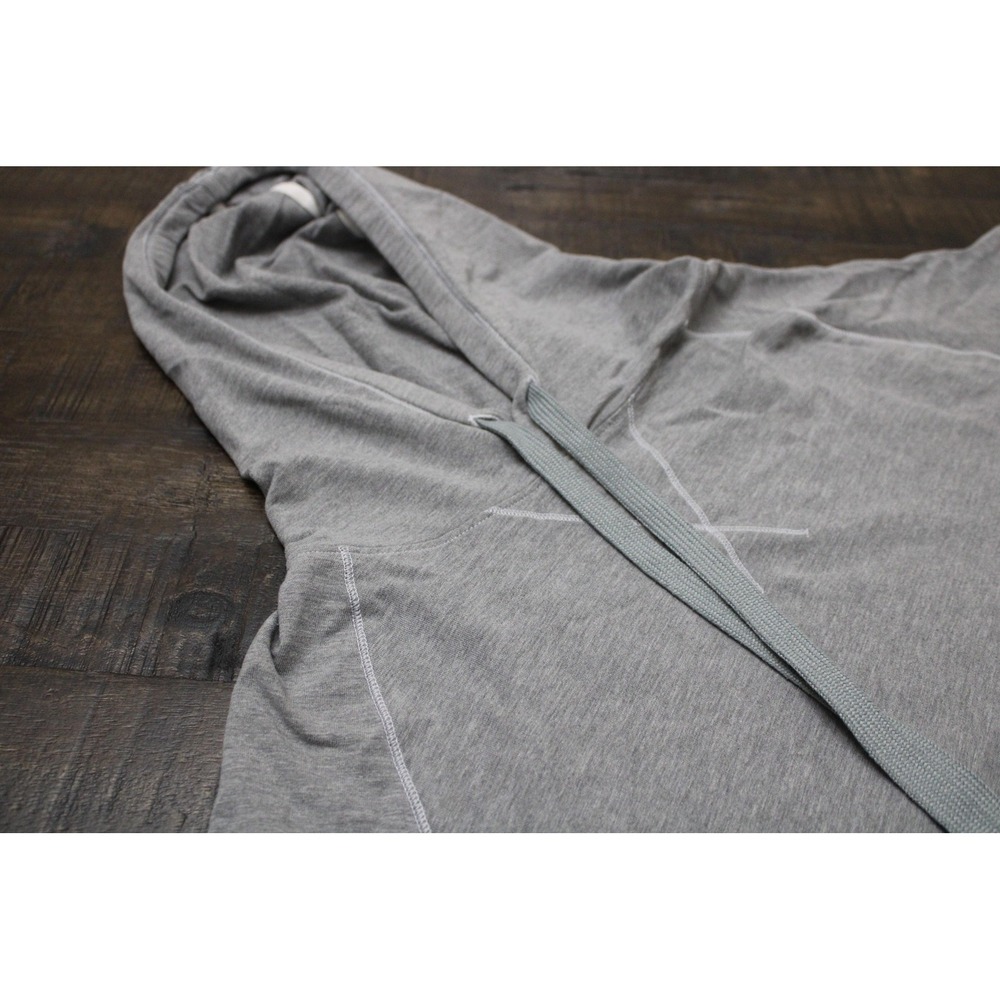 Tasc Hoodie Mens XL Gray Lightweight Pullover Drawstring‎ Pocket Stretch Bamboou